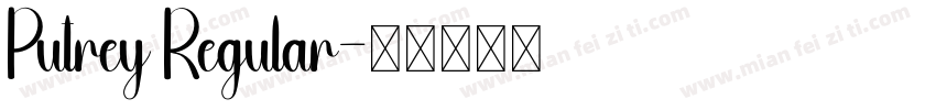 Putrey Regular字体转换
